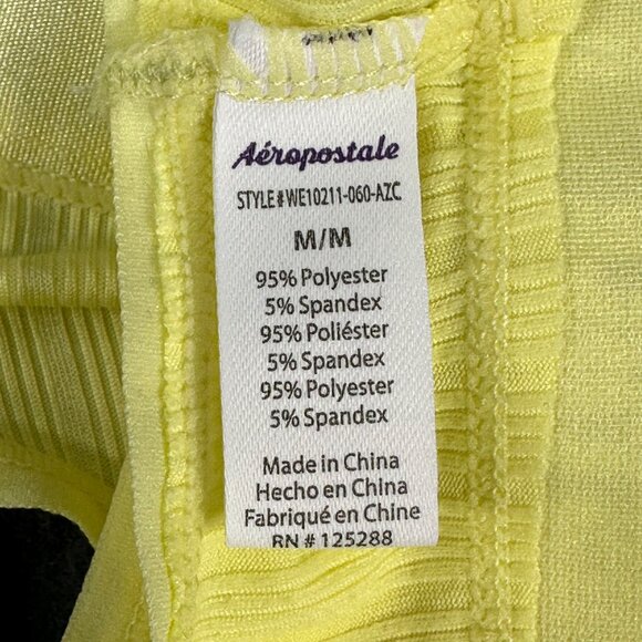 Aeropostale Women's Size Medium Panty Thong Seamless Yellow New Without Tags - Picture 4 of 9